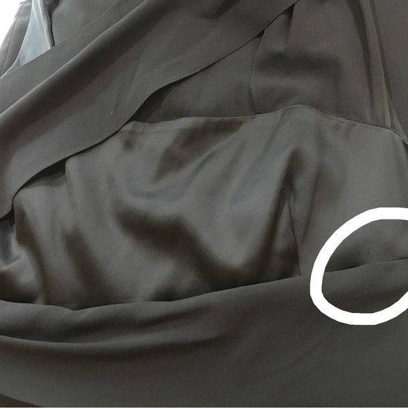 Reiss sheath dress asymmetrical black - Picture 8 of 8